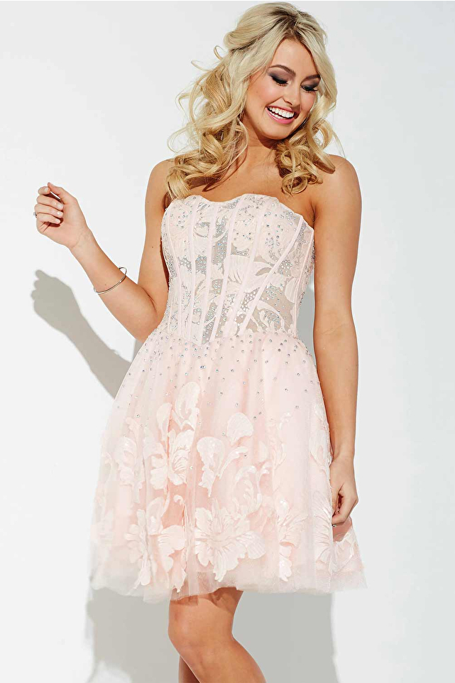 Pink Sexy Short Prom Dress JVN37882