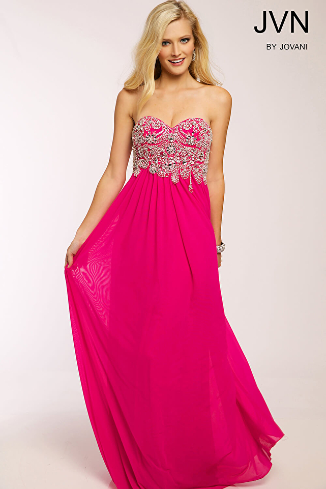 Pink Empire Waist Dress JVN20365