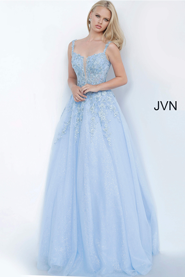 JVN4271 Floral Embroidered Prom Ballgown 