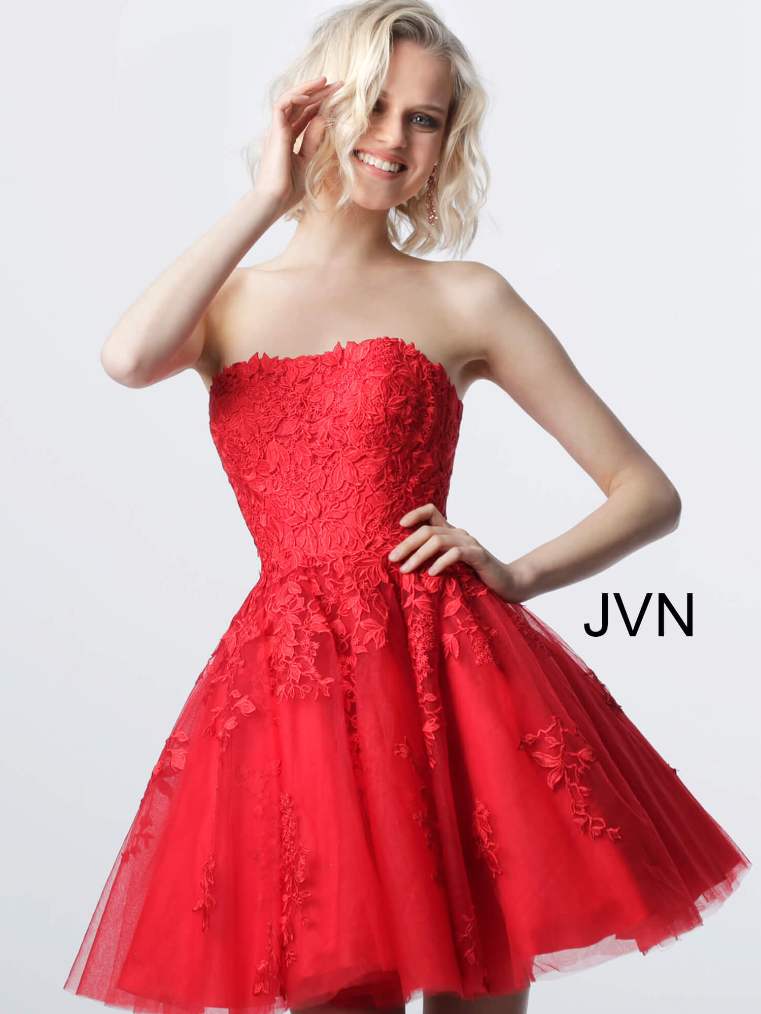 Red Strapless Dress Hot Sale, 53% OFF ...