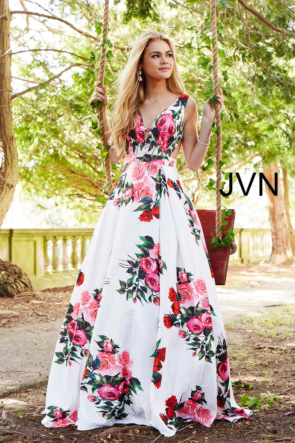 White Floral Prom Dress Store, 51% OFF ...